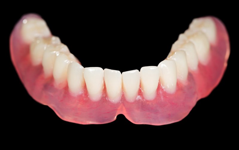 a lower denture